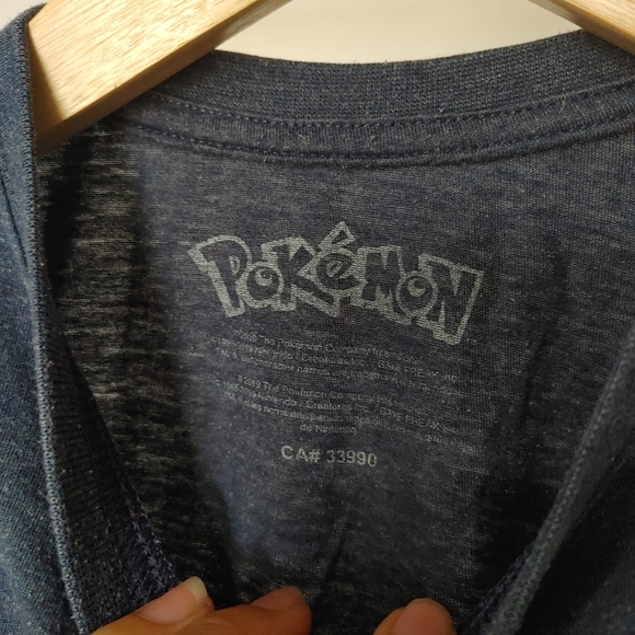 Pokemon | Boys navy blue graphic t shirt pikachu & meowth - Picture 3 of 8